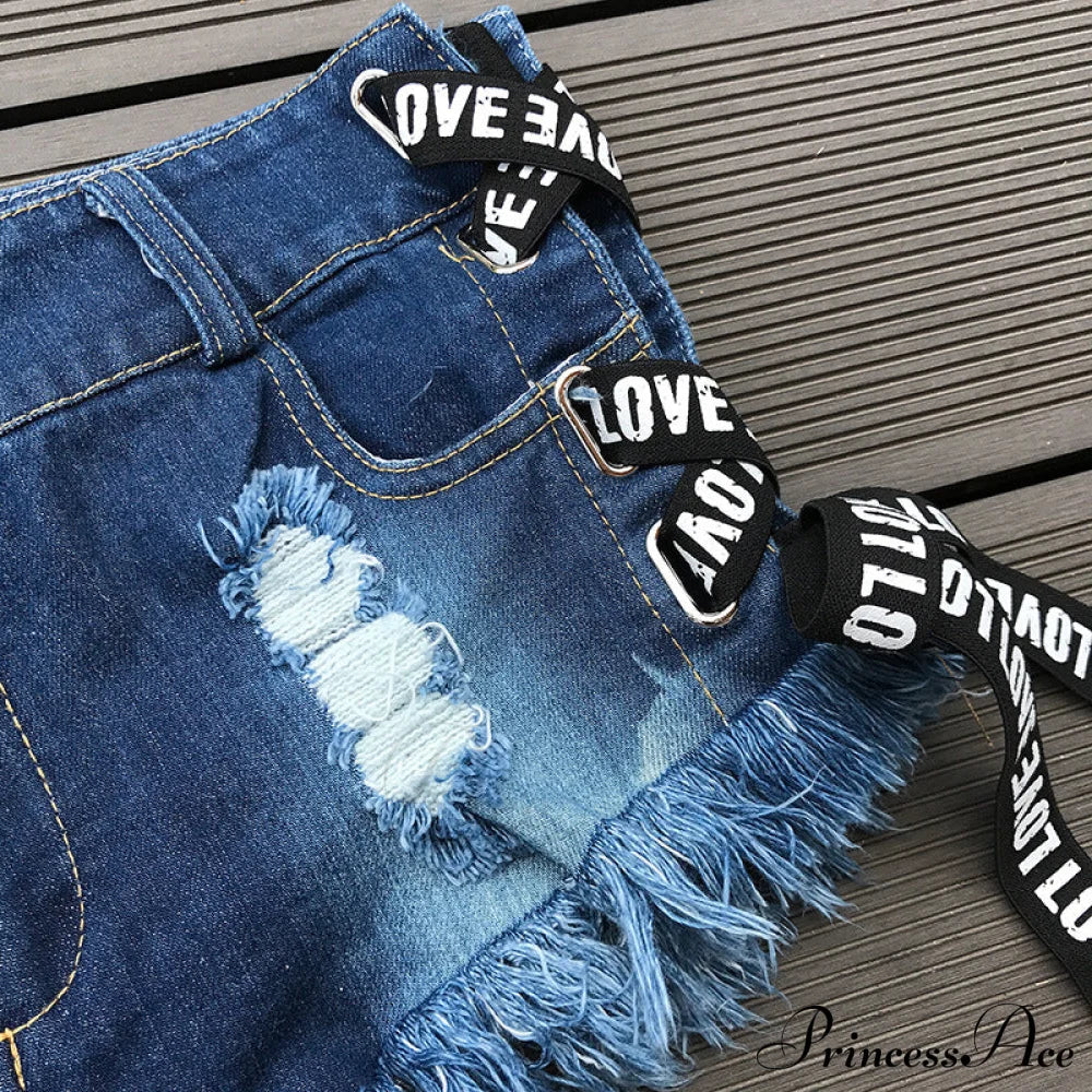 Low Denim Bandage Brief Hole Club Jeans Skinny DJ Blue Women Dance Waist Ripped Mini Shorts White Black - Image 17