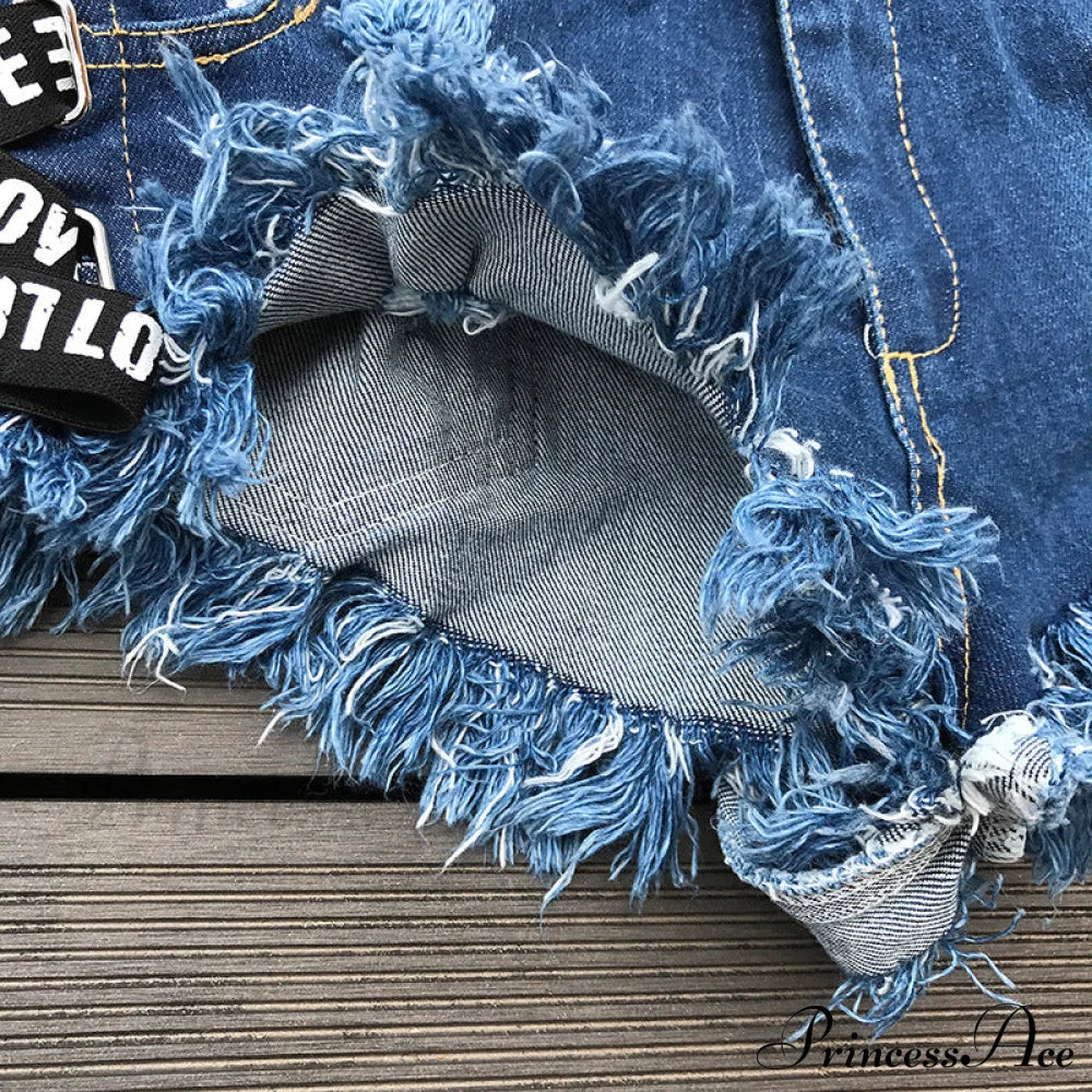Low Denim Bandage Brief Hole Club Jeans Skinny DJ Blue Women Dance Waist Ripped Mini Shorts White Black - Image 19