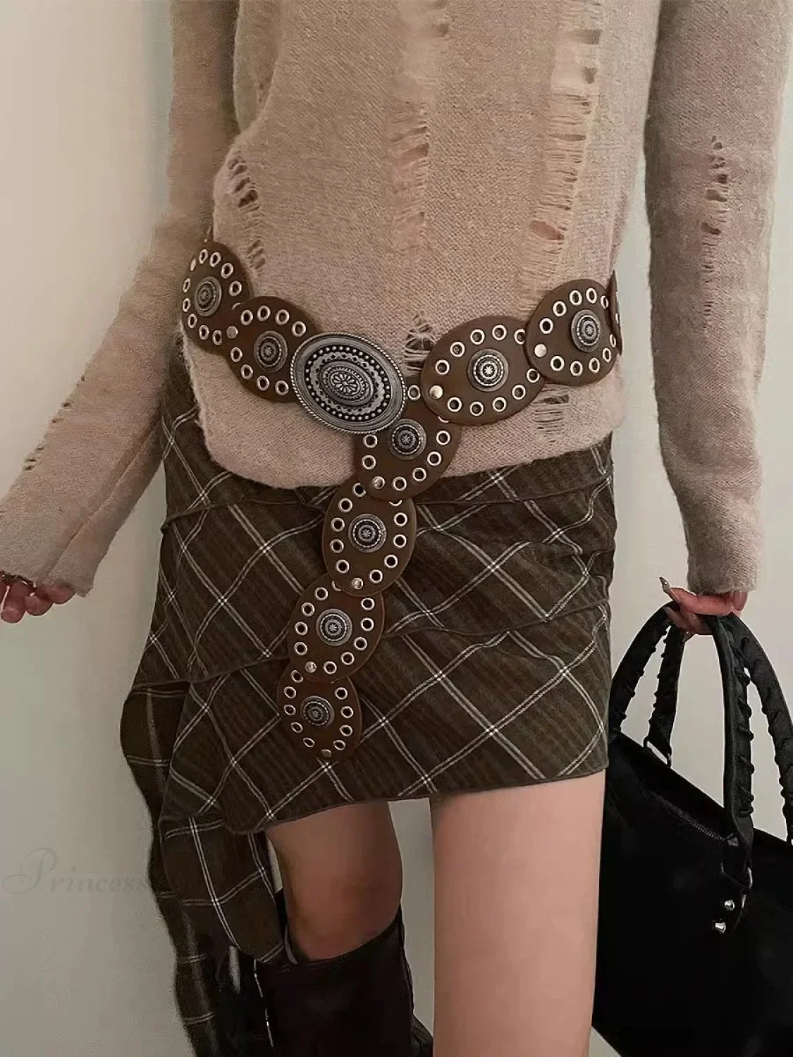Luxurious Gothic Antique Western Belt - Image 5