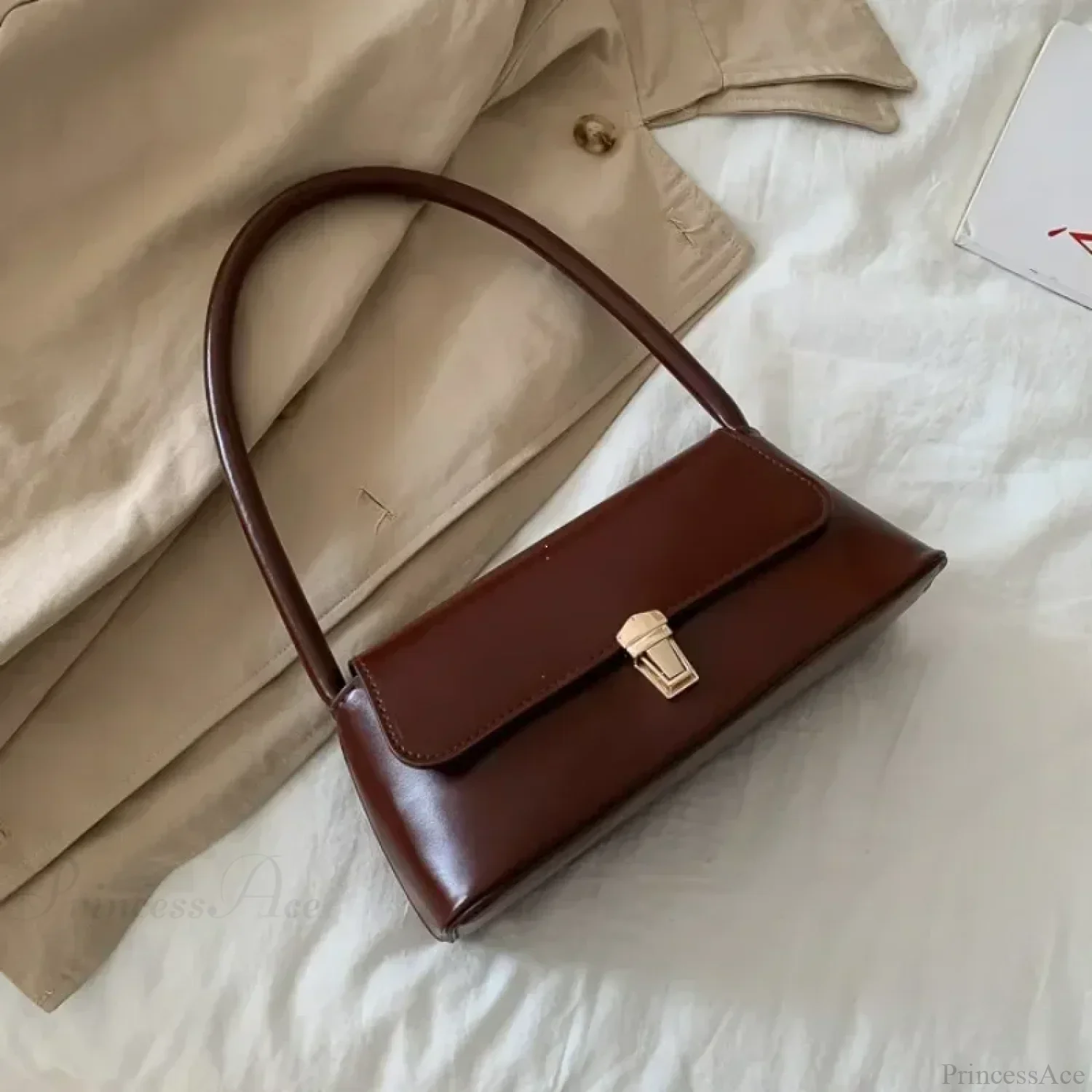 Luxury Brand Solid Color Crossbody Bag - Image 7