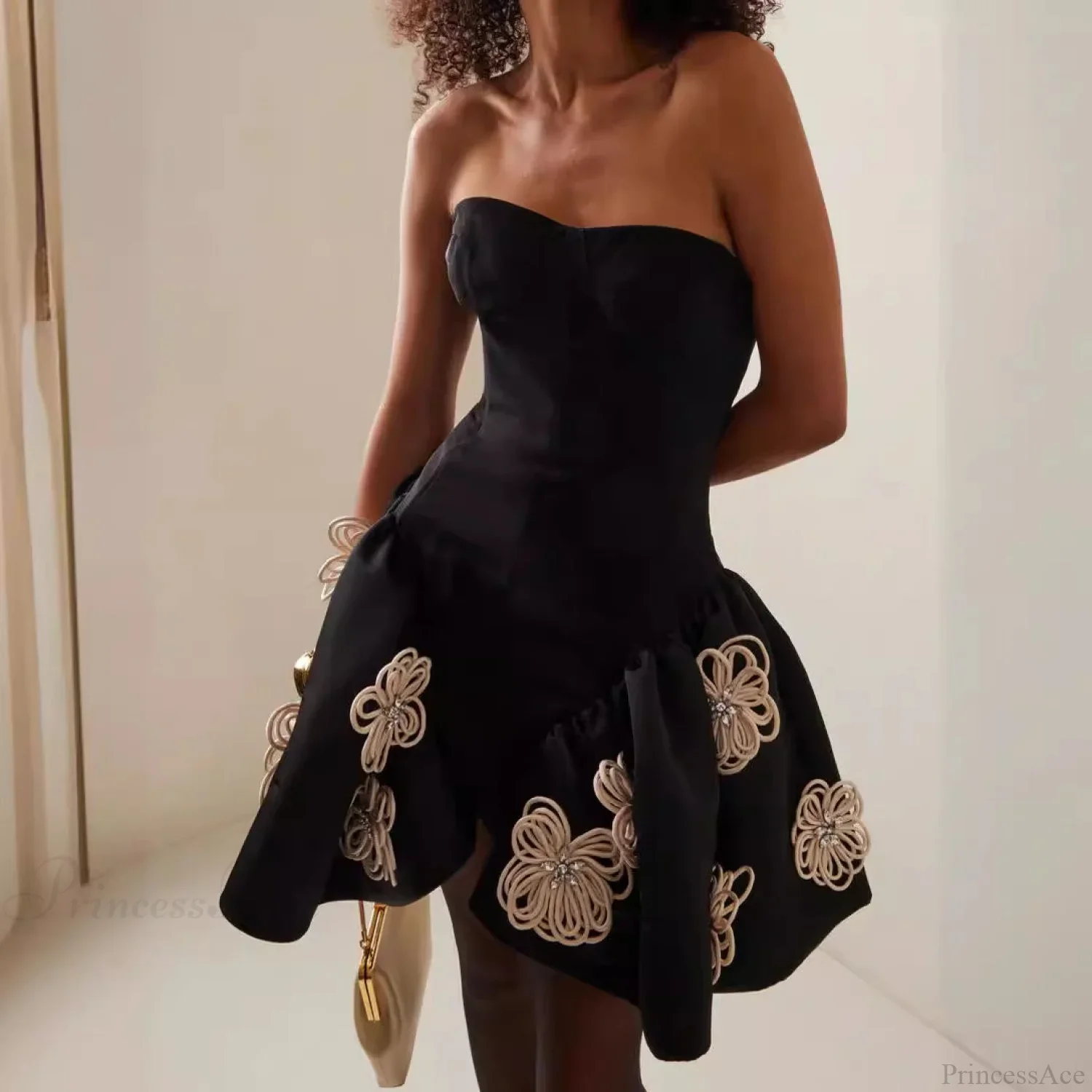 Luxury Crystal Party Bandage Dress - Image 2