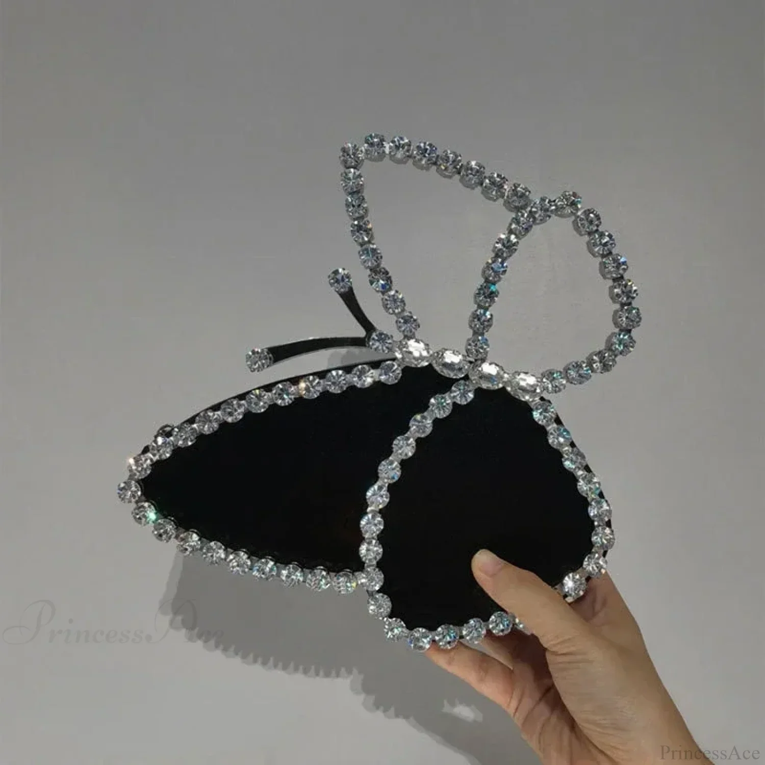Luxury Diamonds Butterfly Party Evening Clutch Bag - Image 3