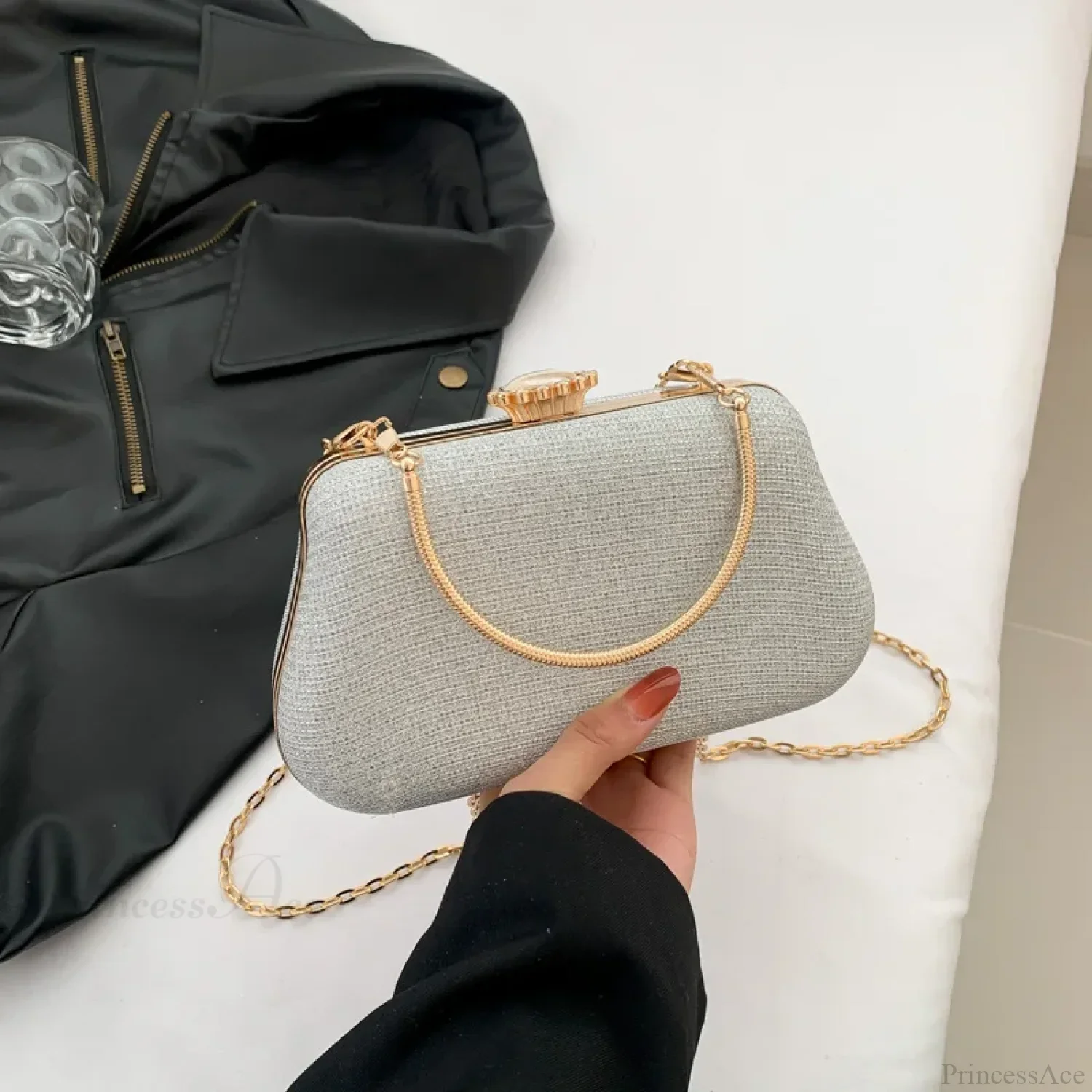 Luxury High Design Glitter Banquet Party Evening Clutch Bag - Image 5