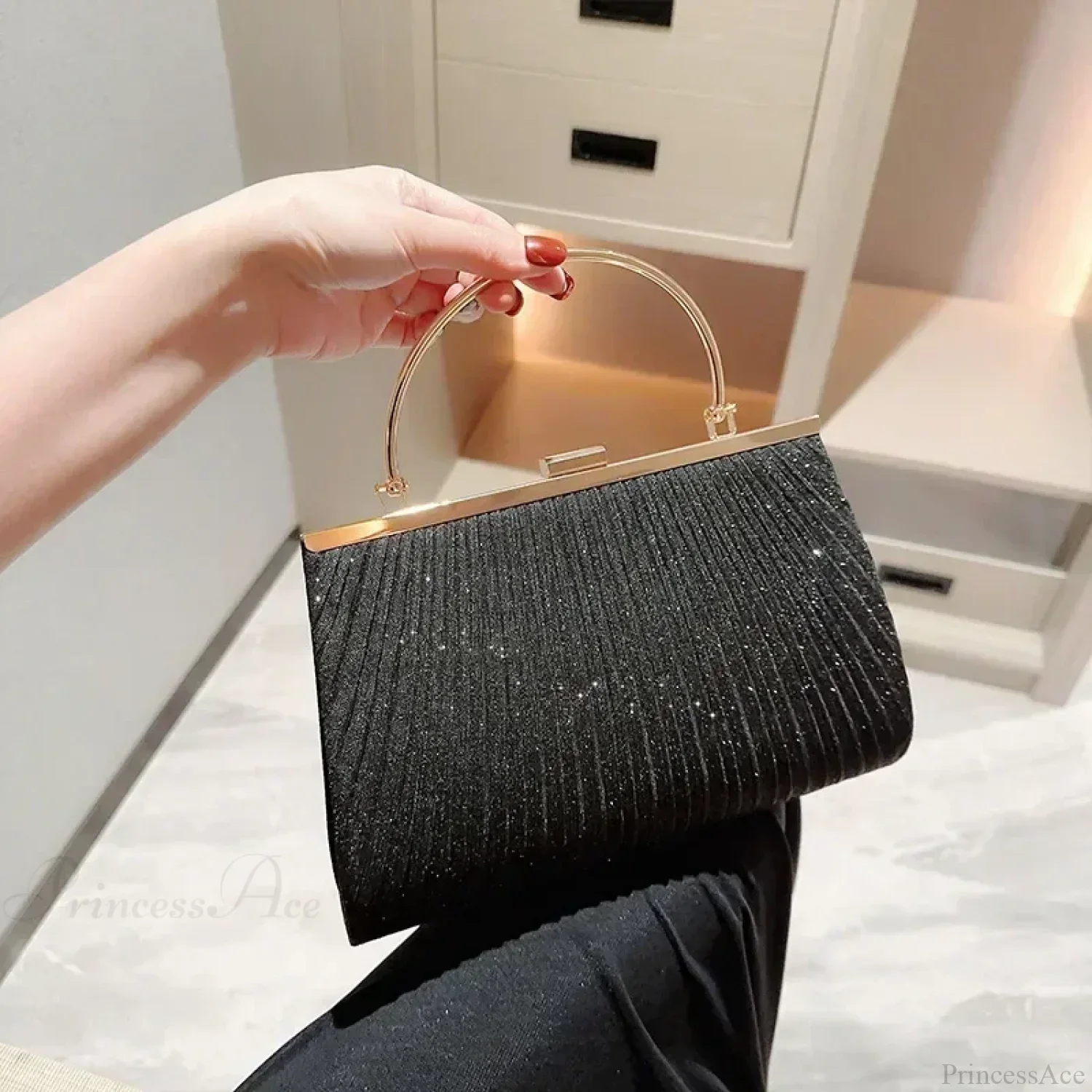 Luxury Moon Apricot Clutch Wristlet