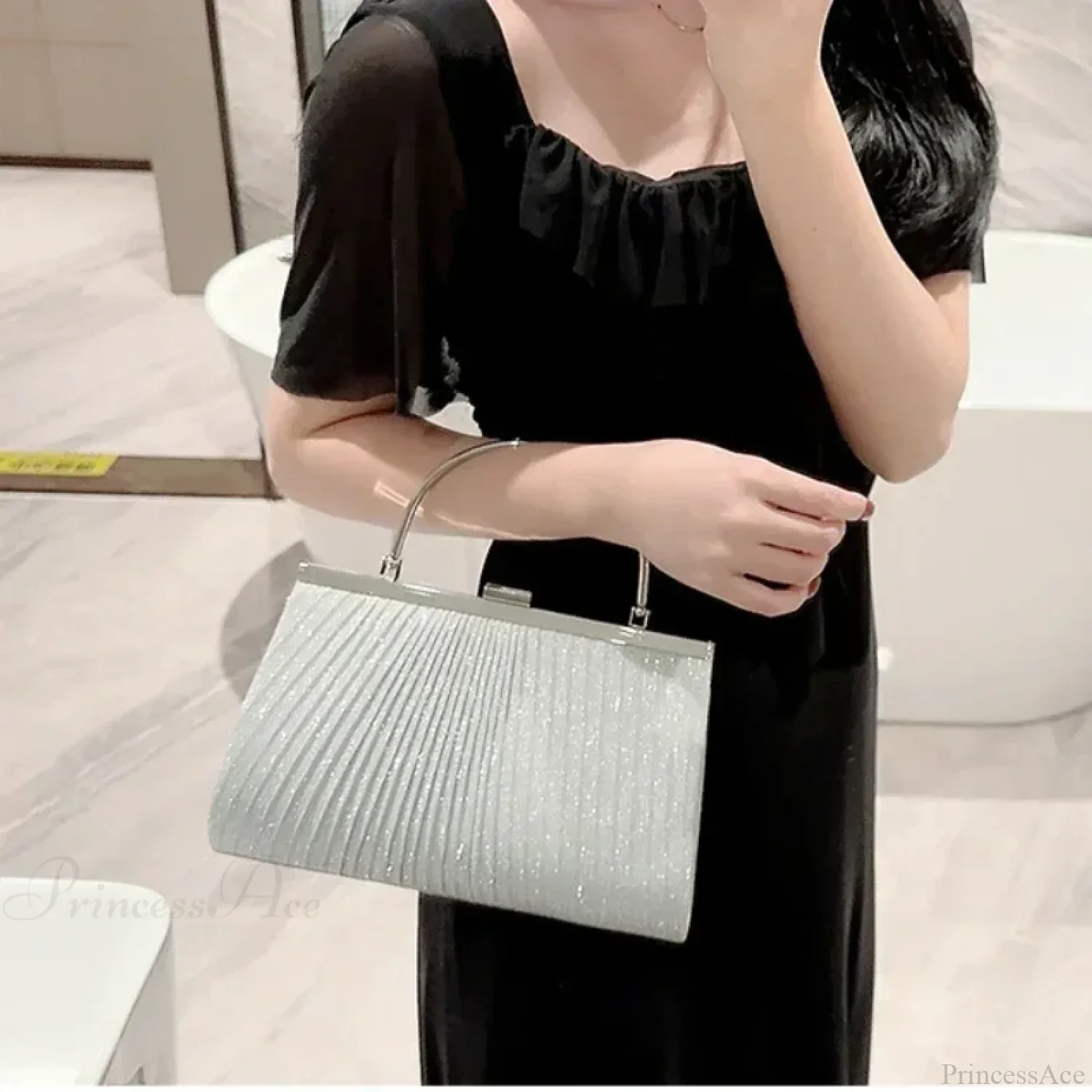 Luxury Moon Apricot Clutch Wristlet - Image 2