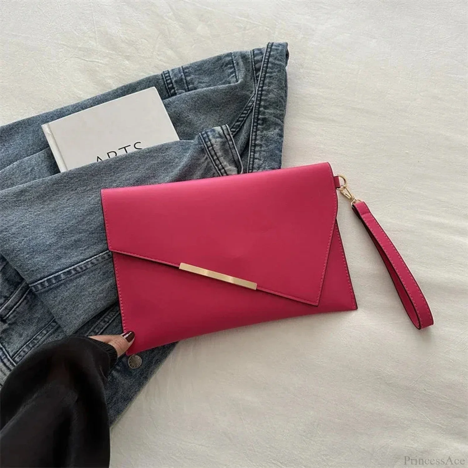 Luxury PU Leather Designer Wristlet - Image 10