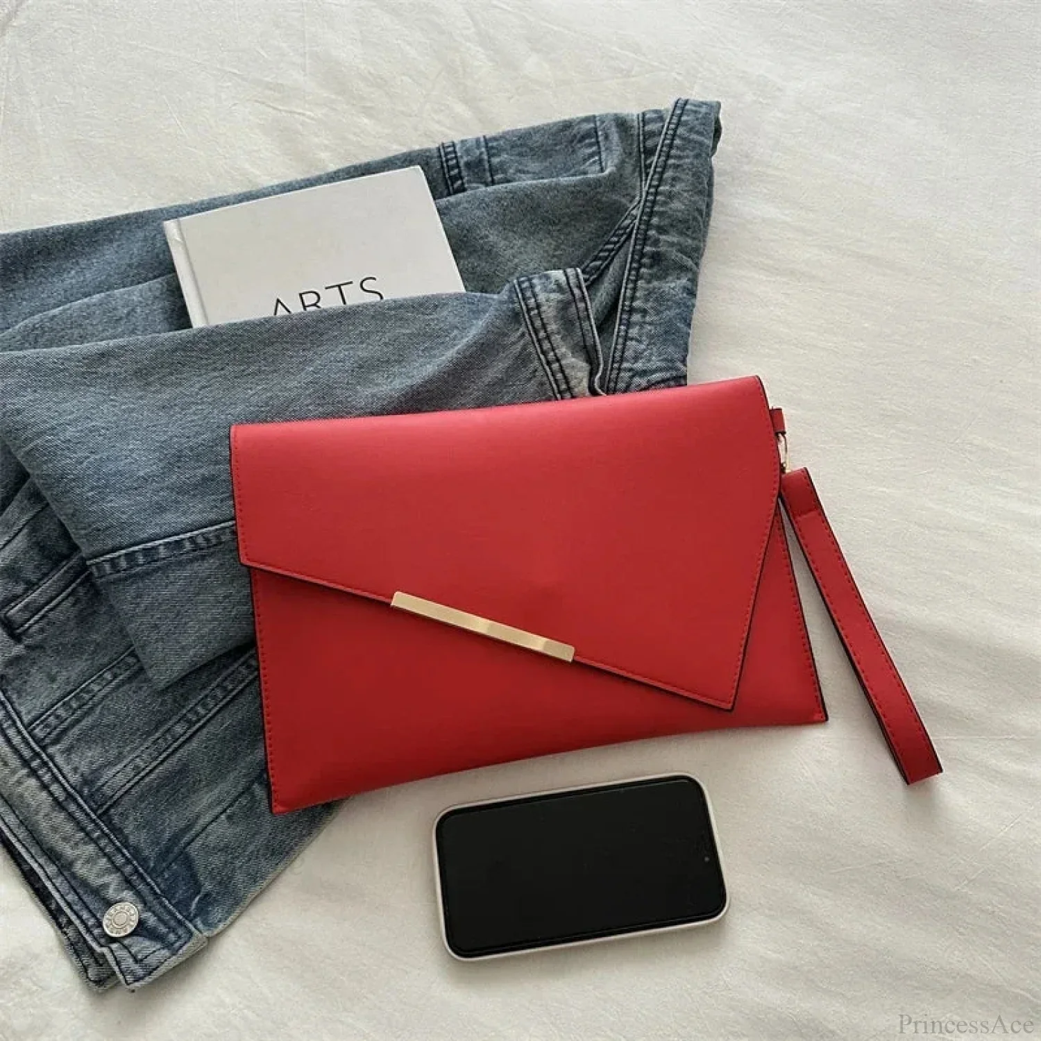 Luxury PU Leather Designer Wristlet - Image 4