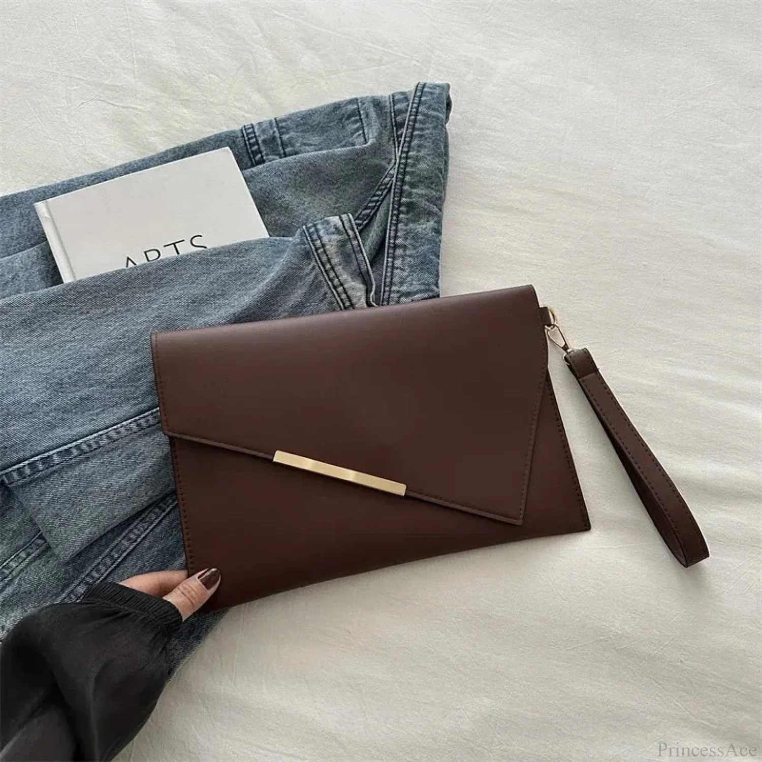 Luxury PU Leather Designer Wristlet - Image 7