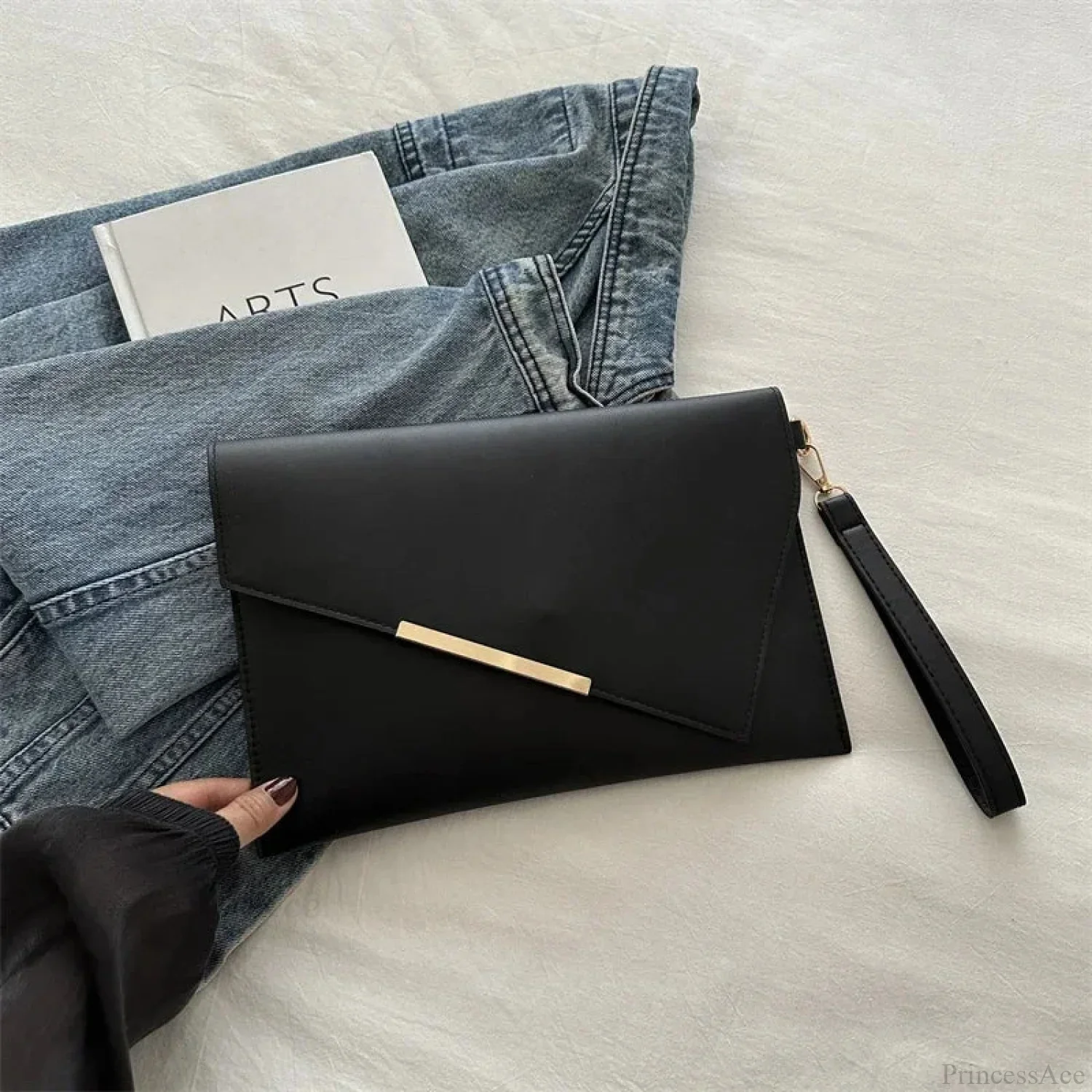 Luxury PU Leather Designer Wristlet - Image 8