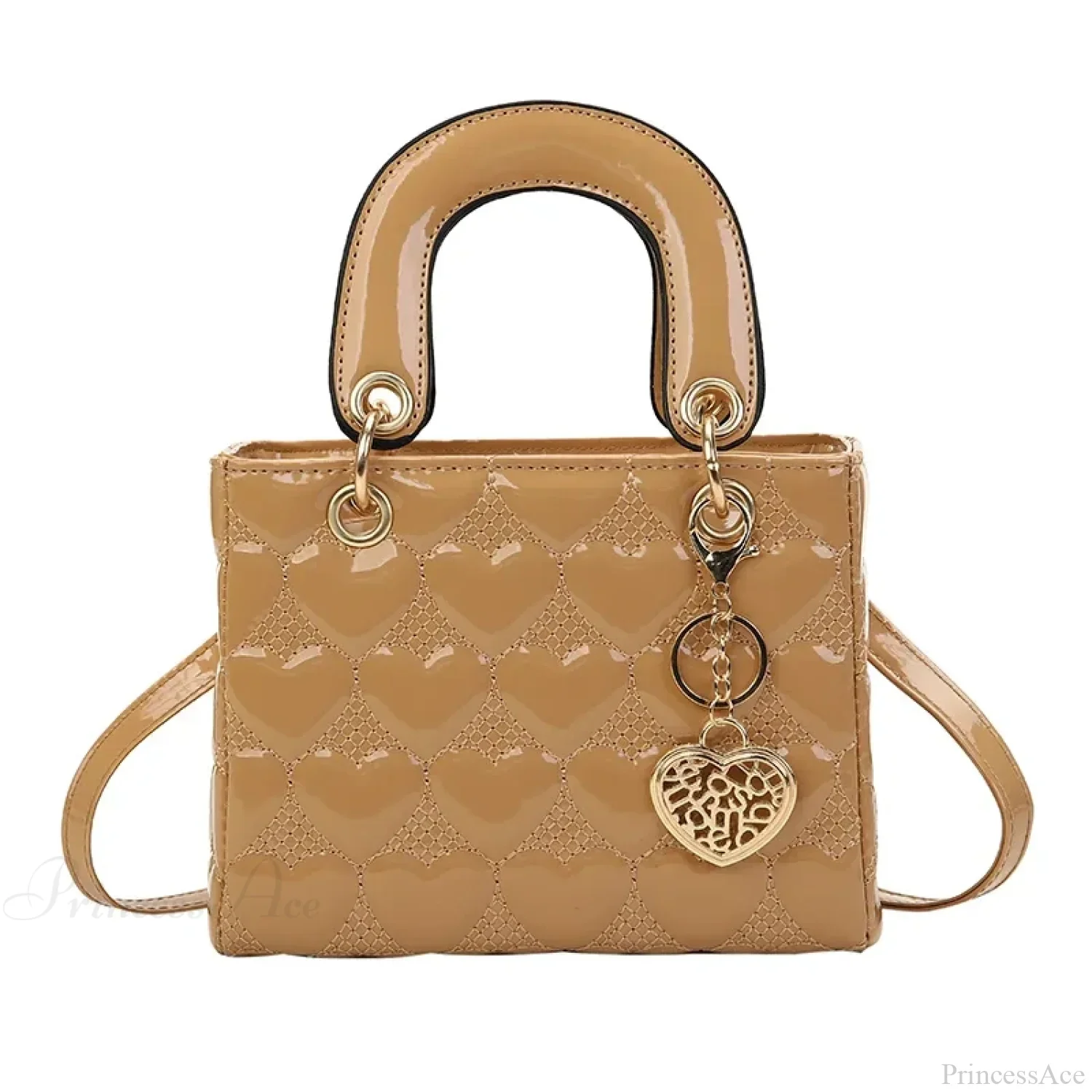 Luxury Quilted Square Handle Crossbody Handbag - Image 11