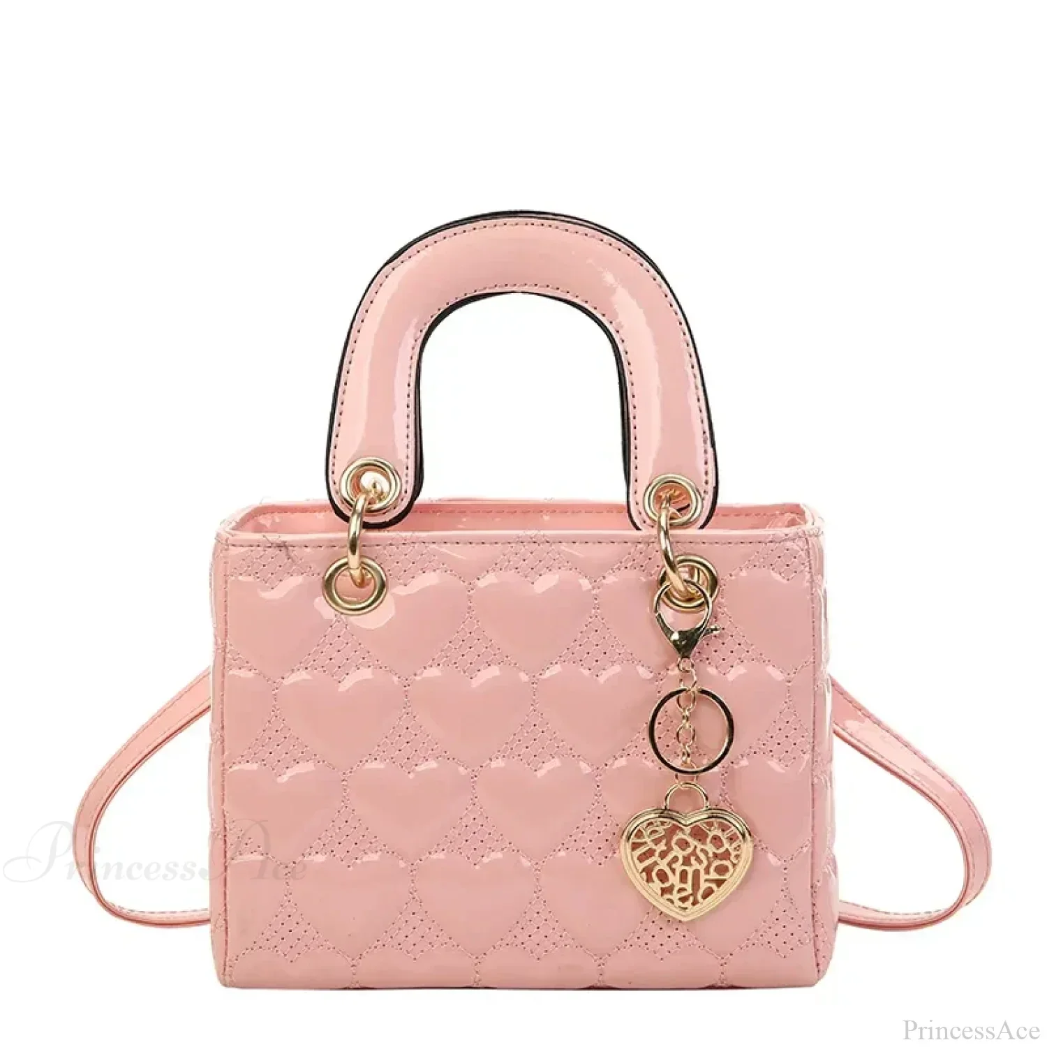 Luxury Quilted Square Handle Crossbody Handbag - Image 8