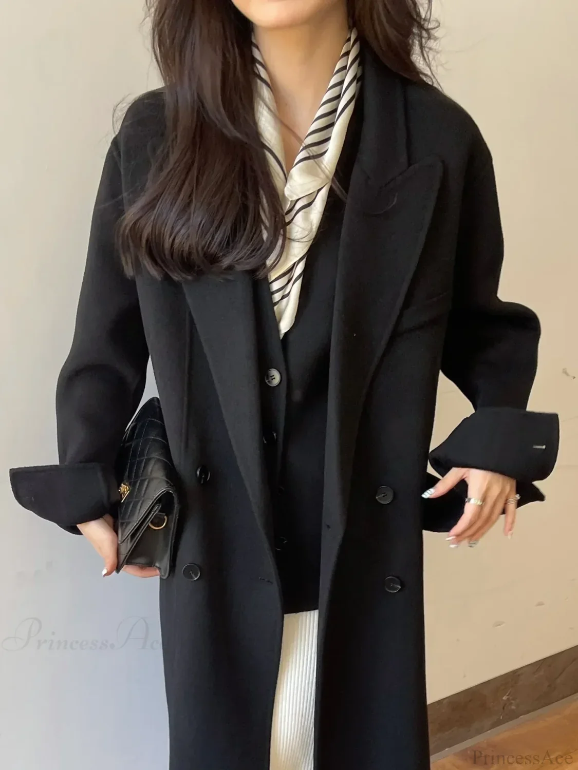 Luxury Wool Cashmere Double-Sided Overcoat - Image 6