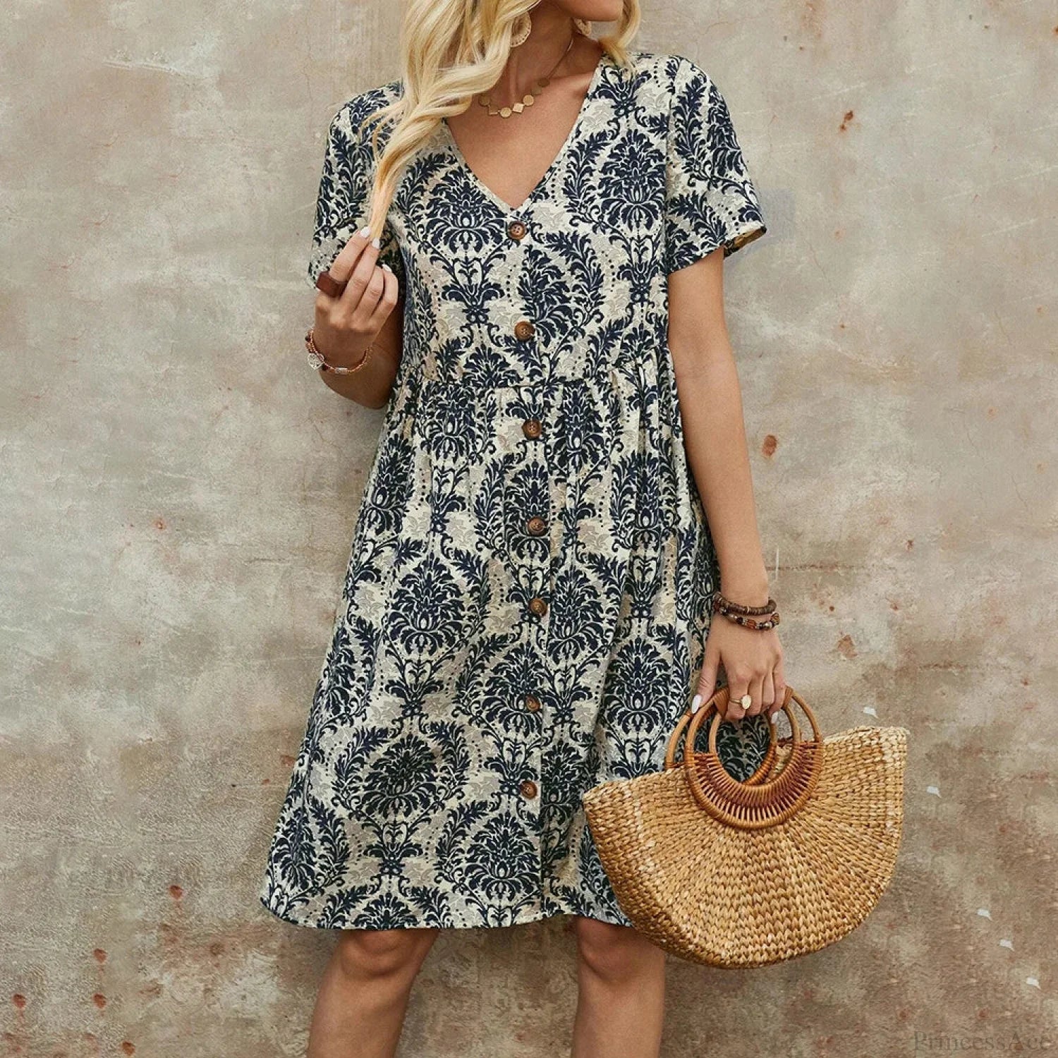 M Floral Casual Slim Summer Sundress - Image 4