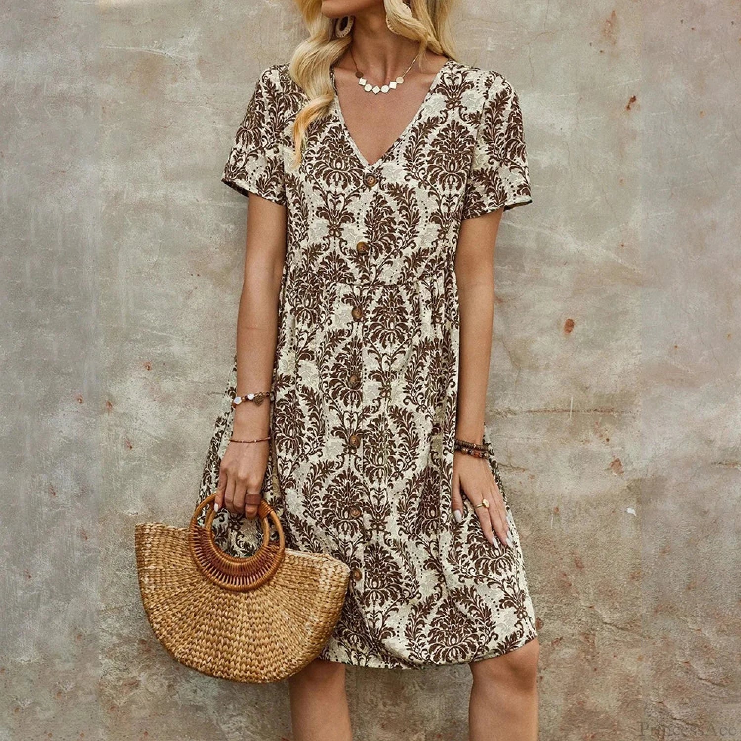 M Floral Casual Slim Summer Sundress - Image 6