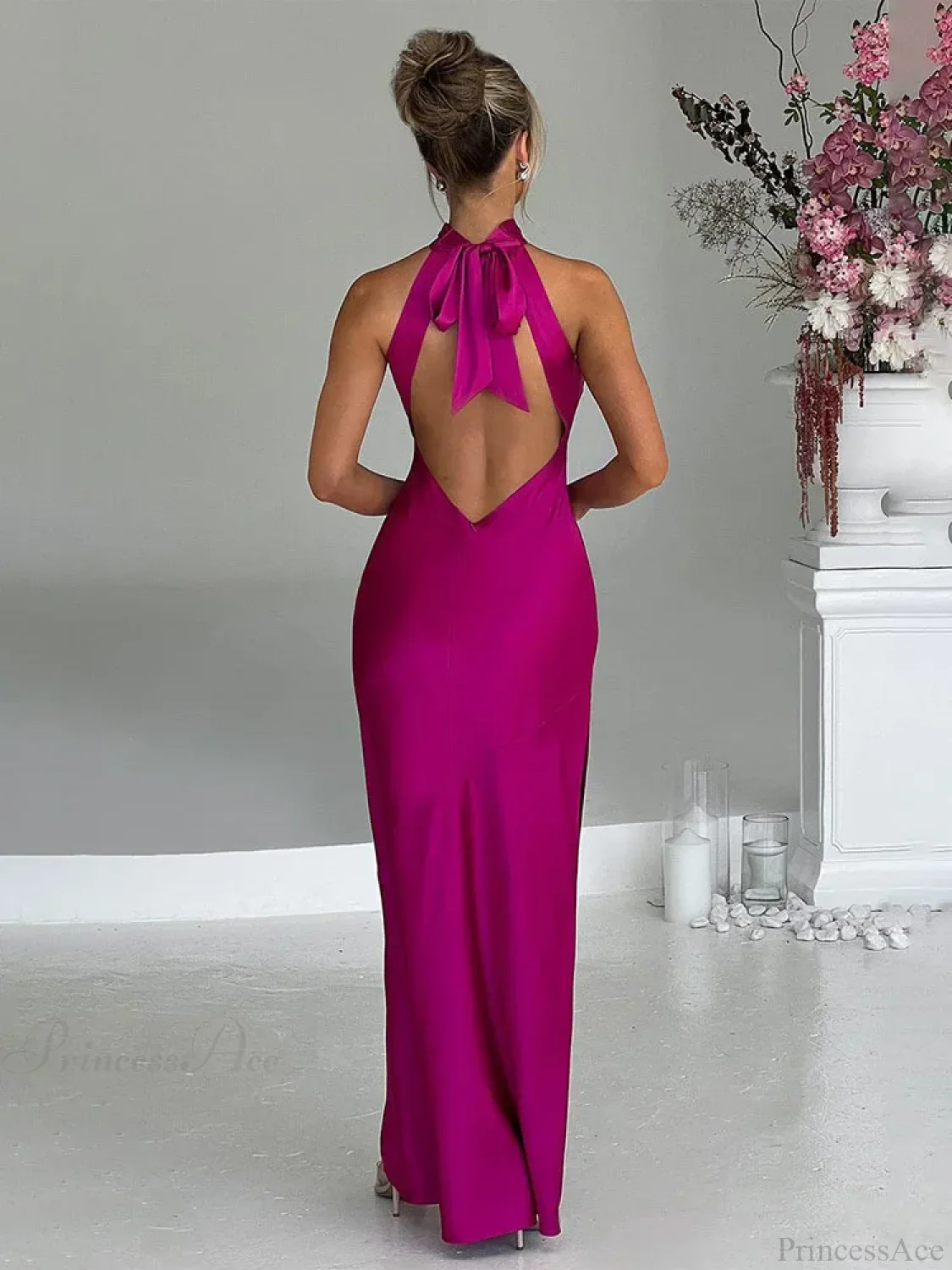 Maxi Long Vacation Dress Women Halter - Image 4