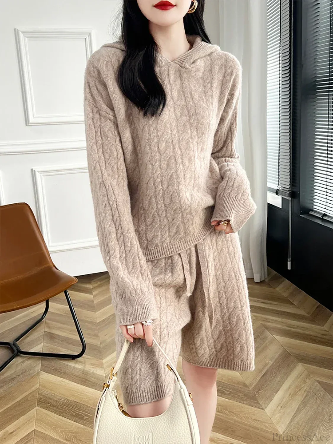 Merino Wool Sweater Suit Cashmere Sweater - Image 7