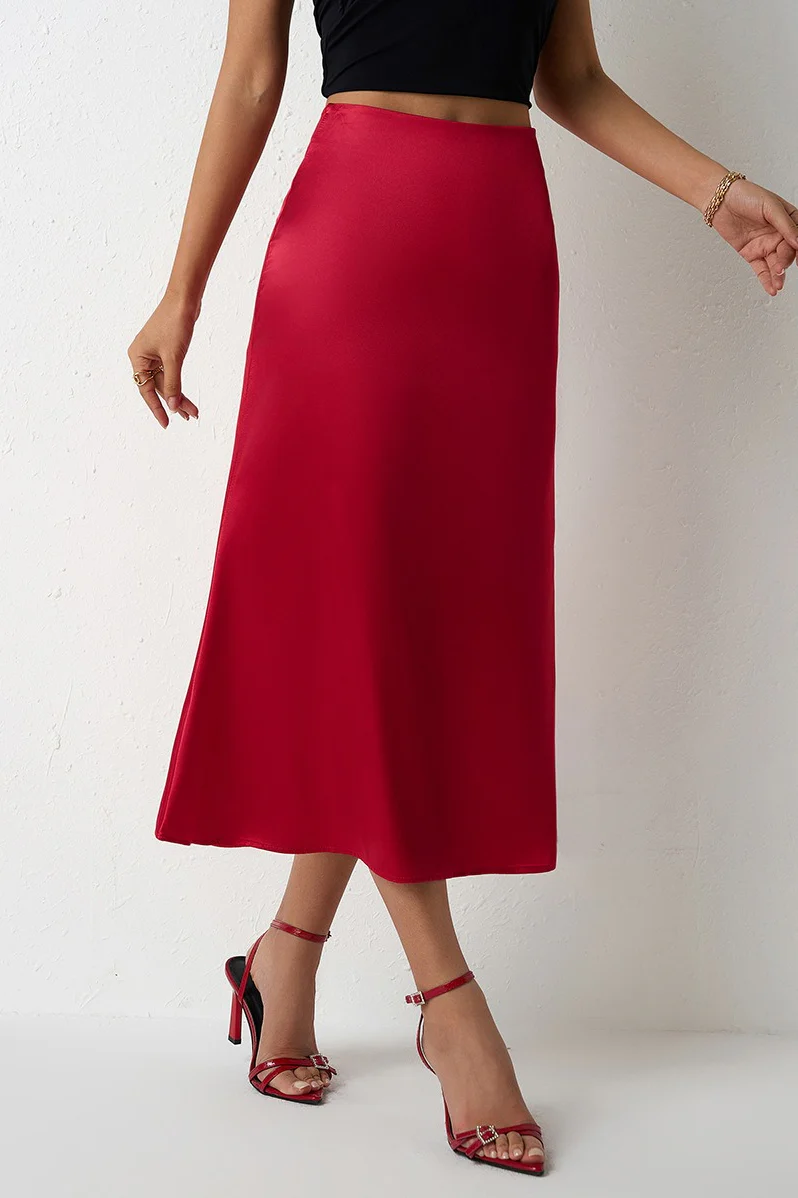 Mermaid Tail Satin Skirt - Image 4