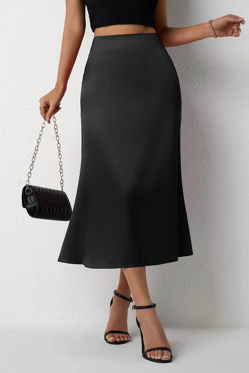 Mermaid Tail Satin Skirt - Image 9