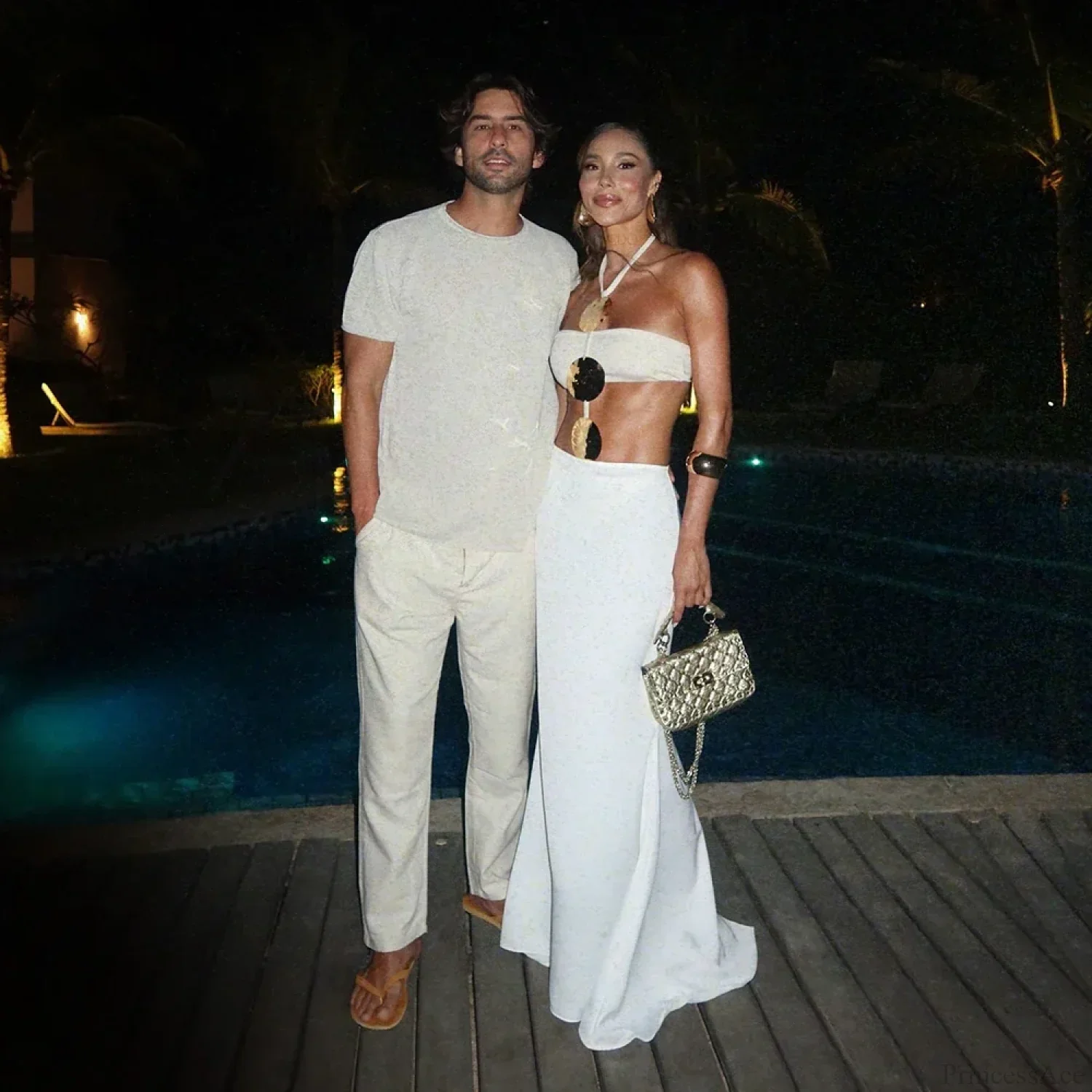 Mesh Dress White Two Piece Bikini Set - Image 3