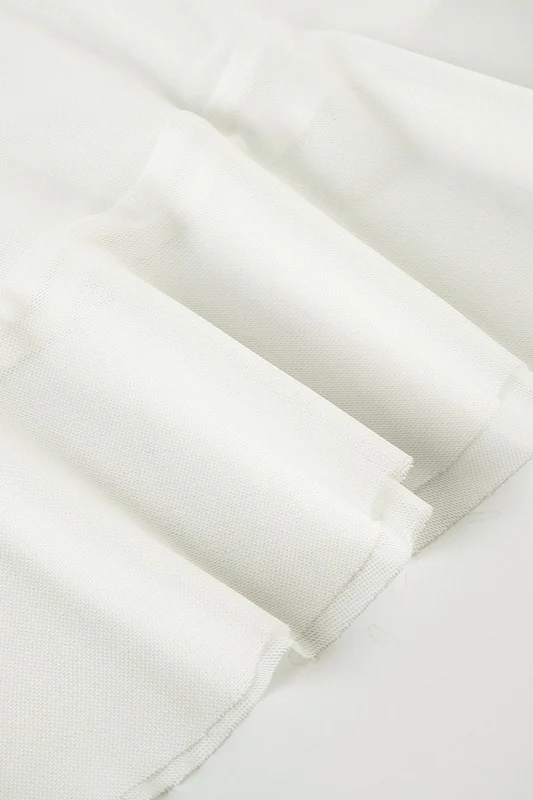 Mesh Panel Ruffle Tie Detail Maxi Skirt - Image 5