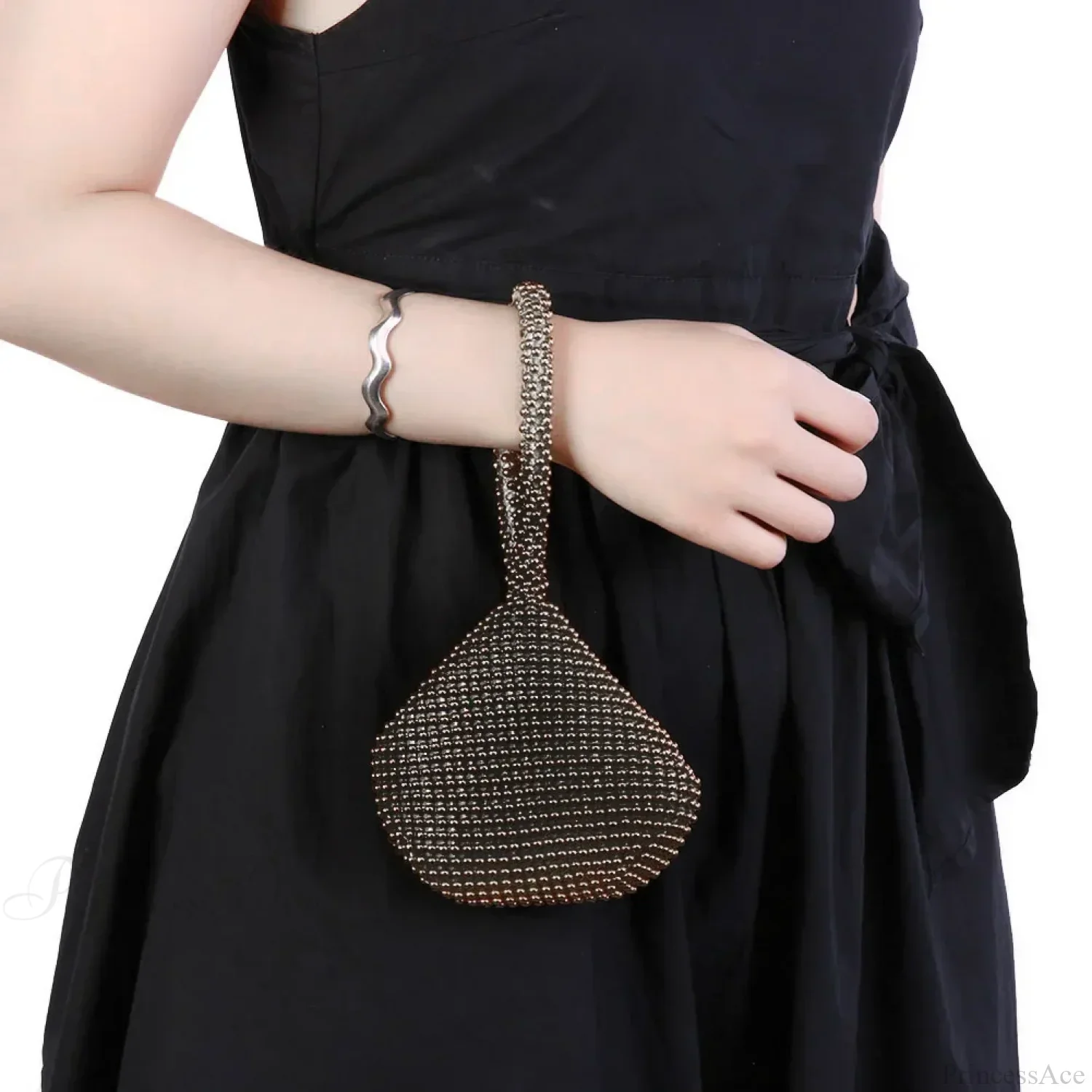 Metal Glitter Dinner Pouch Evening Banquet Clutch Bag - Image 3