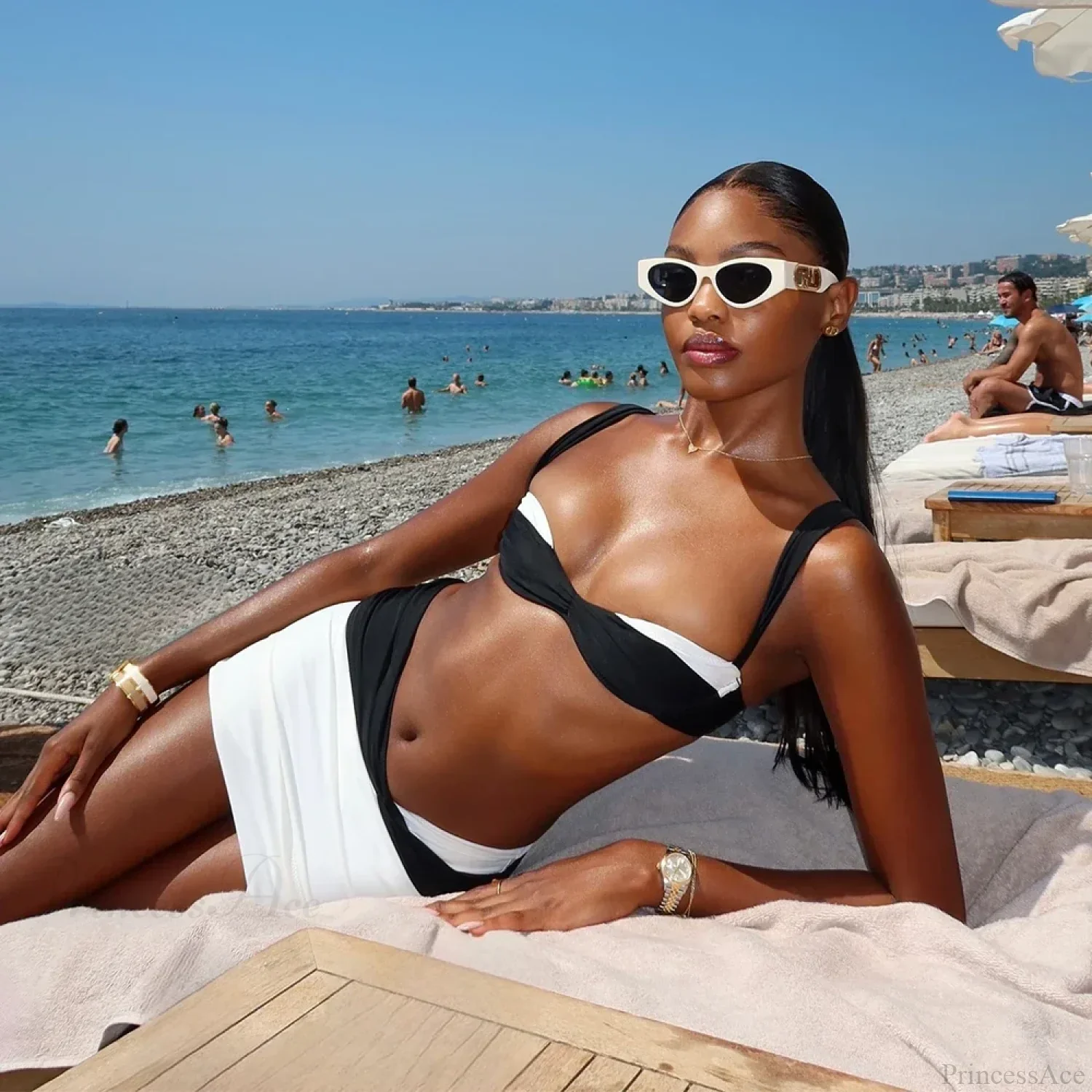 Micro Thong Beach Three Piece Swimsuit - Image 2