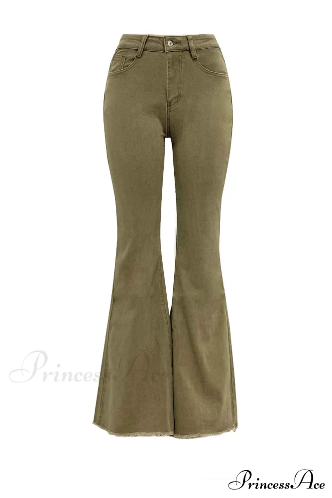 Mid Retro Flared Denim Rise Jeans - Image 6