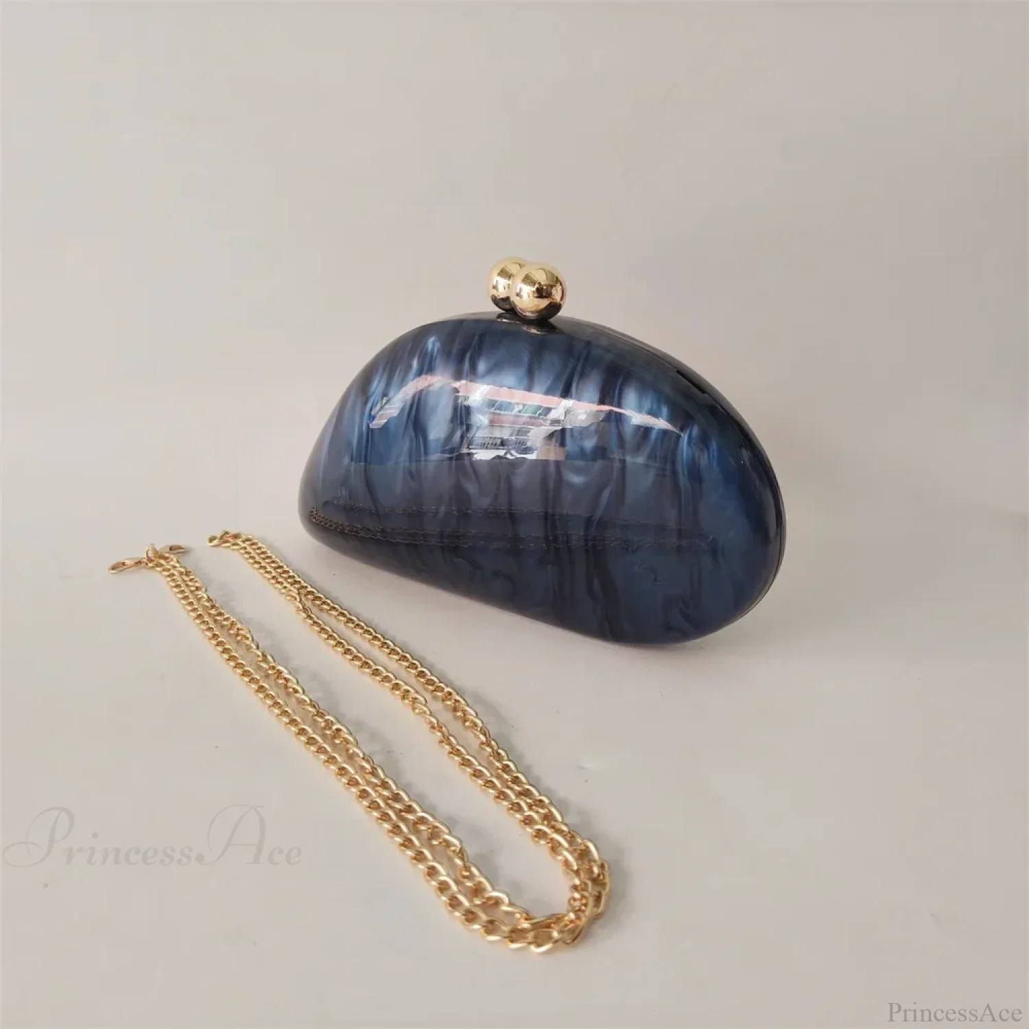 Mini Blue Light Pink Acrylic Box Evening Clutch Bag - Image 11