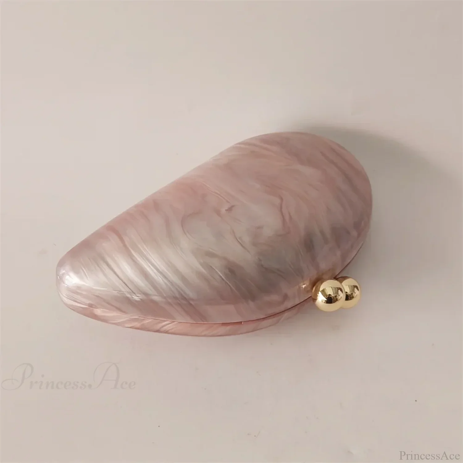 Mini Blue Light Pink Acrylic Box Evening Clutch Bag - Image 2