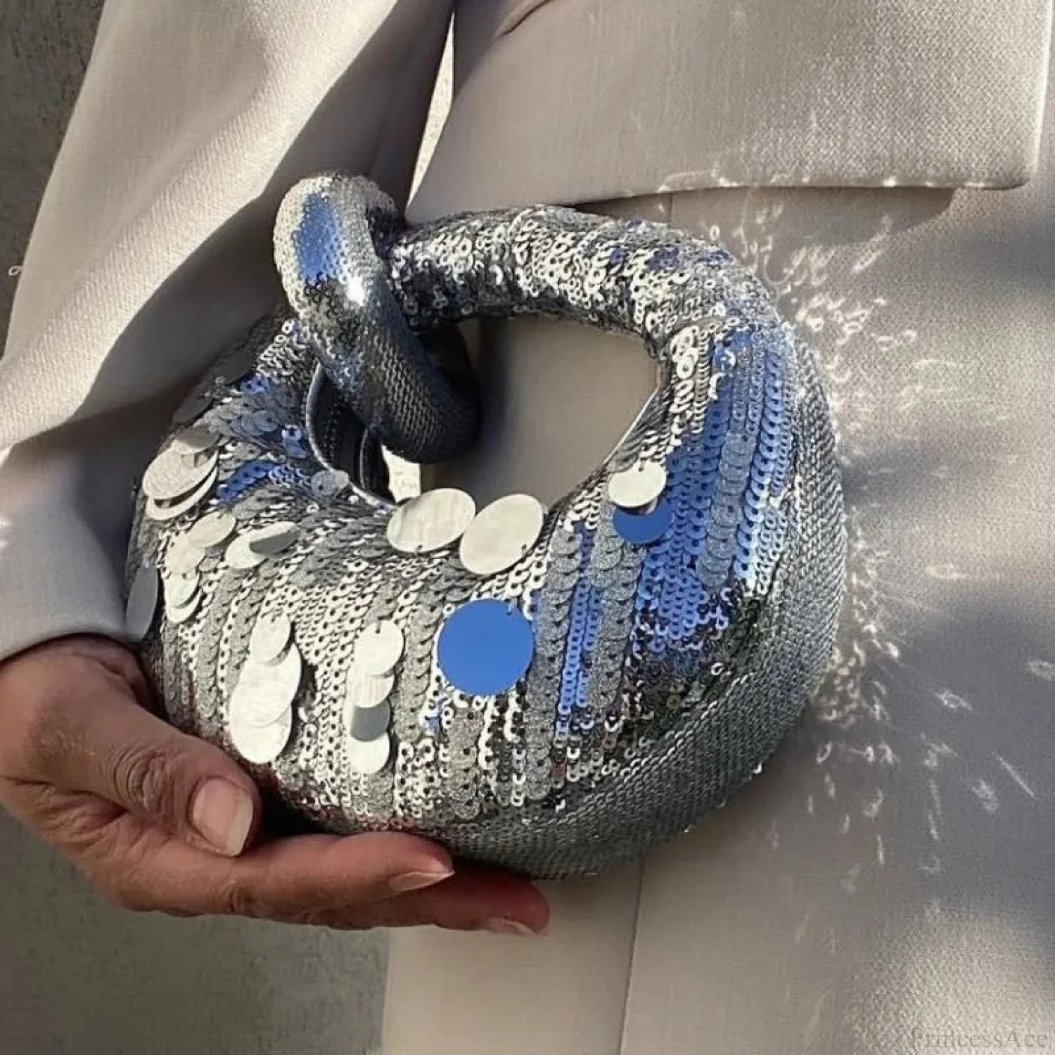 Mini Half Moon Evening Clutch Wristlet - Image 4