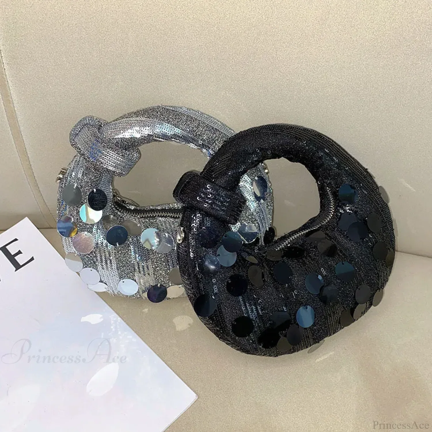 Mini Half Moon Evening Clutch Wristlet - Image 5