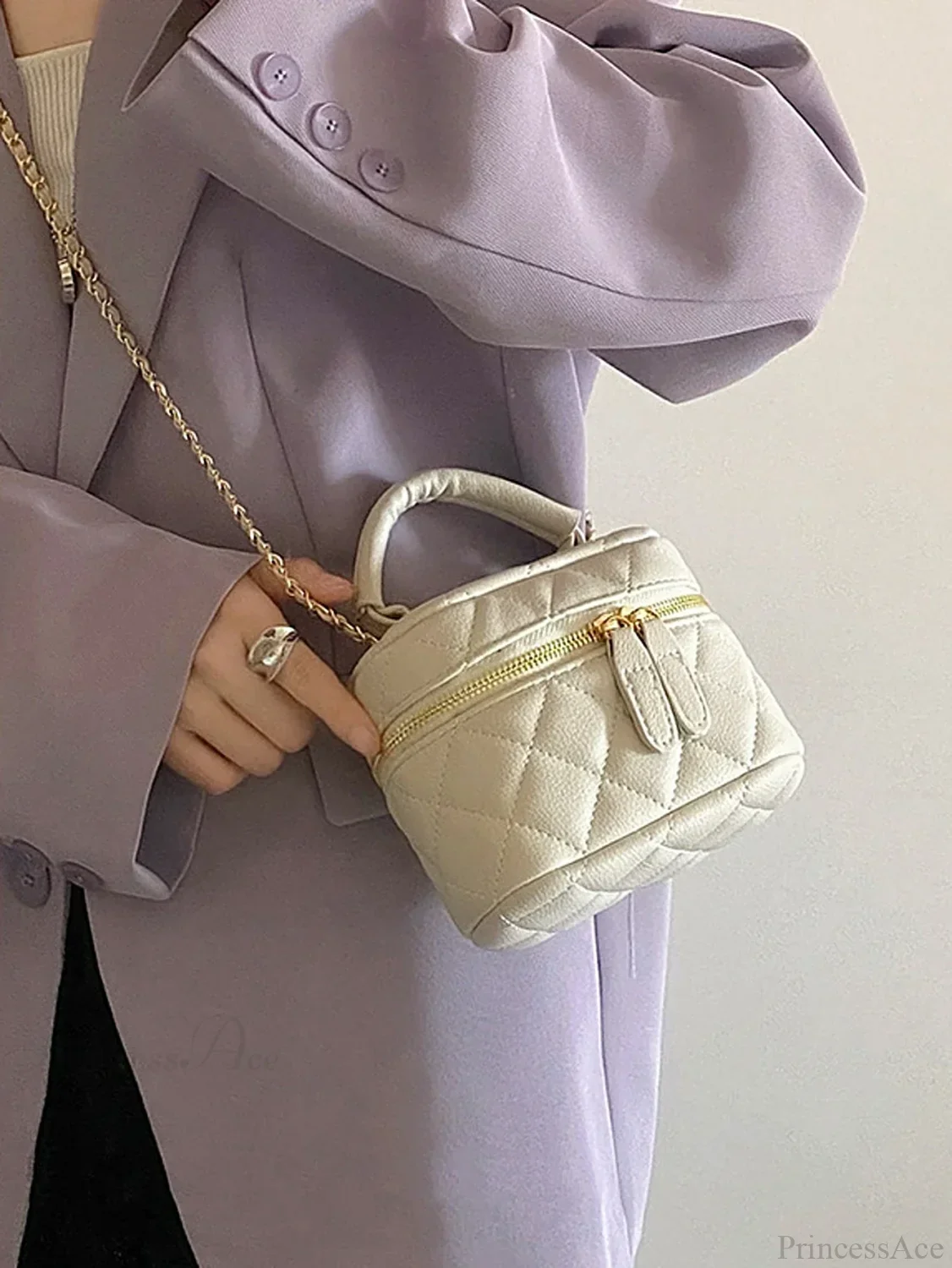 Mini Quilted Chain Diamond Crossbody Designer Handbag