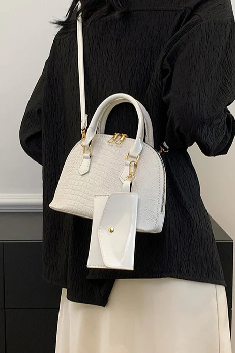 Minimalist PU Shell Small Crossbody Bag - Image 10