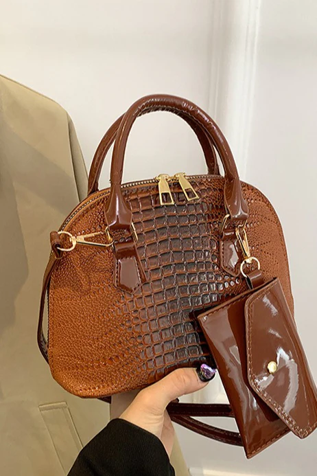 Minimalist PU Shell Small Crossbody Bag - Image 4