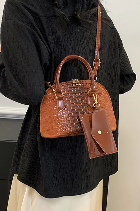 Minimalist PU Shell Small Crossbody Bag - Image 6