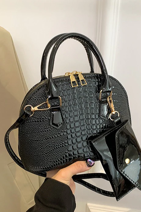 Minimalist PU Shell Small Crossbody Bag - Image 8