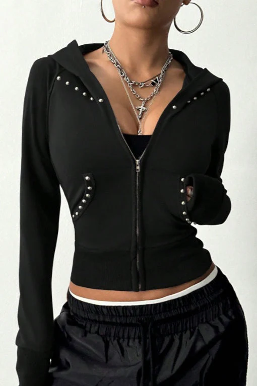 Minimalist Slim Fit Printed Hoodie - Image 4