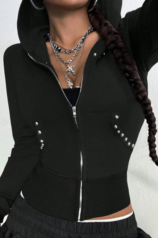 Minimalist Slim Fit Printed Hoodie - Image 5