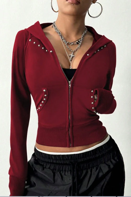 Minimalist Slim Fit Printed Hoodie - Image 6