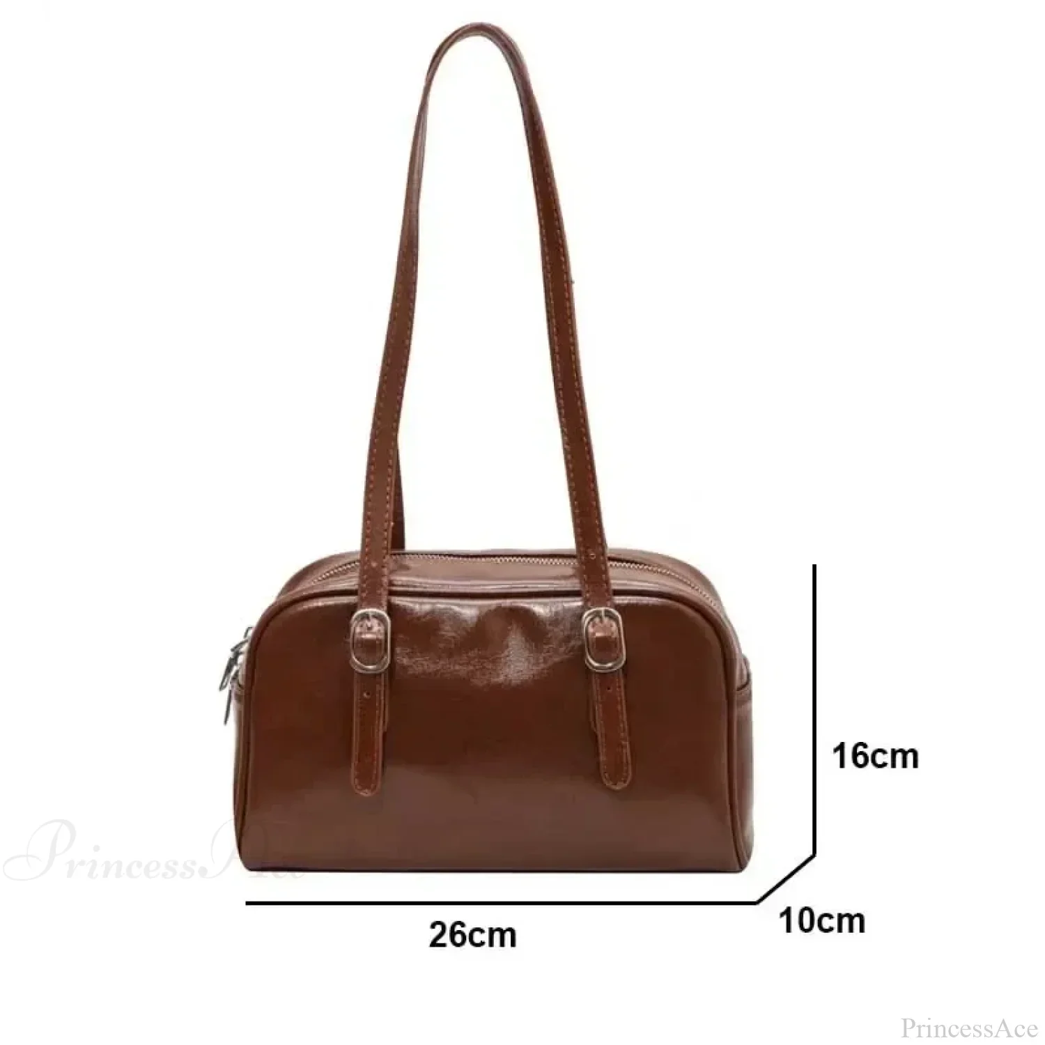 Monochrome Fashion Boston Shoulder Crossbody Bag - Image 6