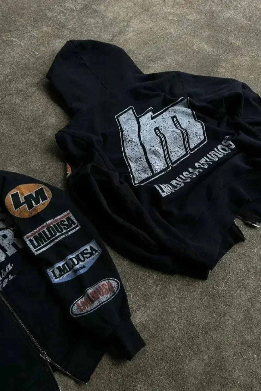 Motorcycle Style Graphic Hoodie - Image 2