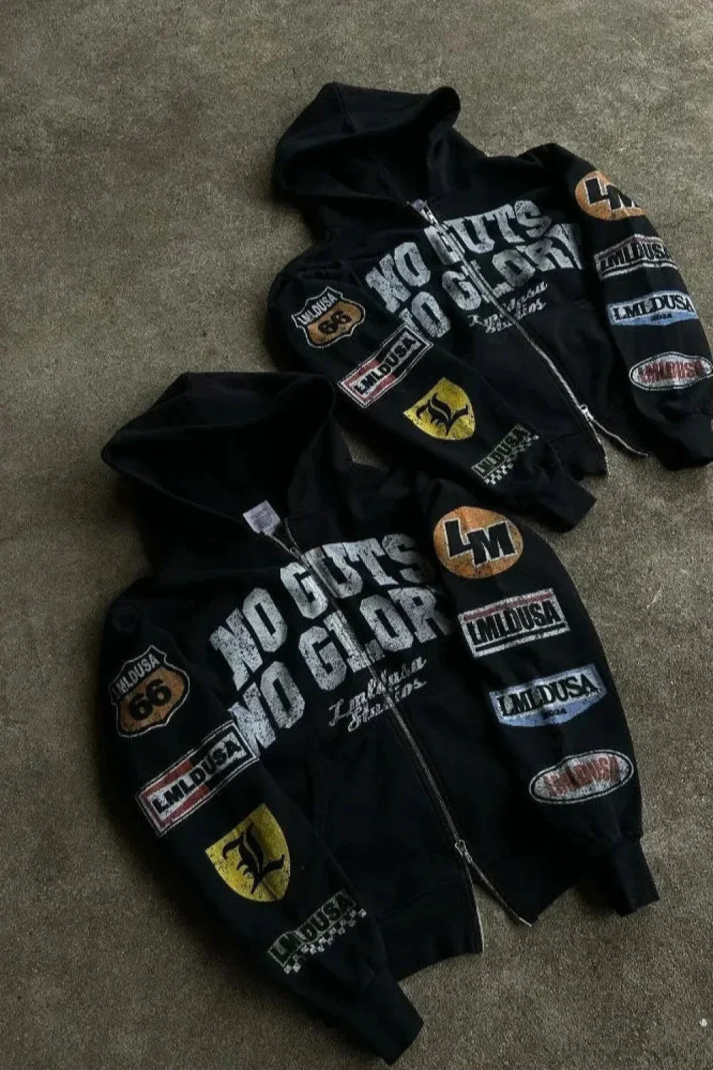 Motorcycle Style Graphic Hoodie - Image 4