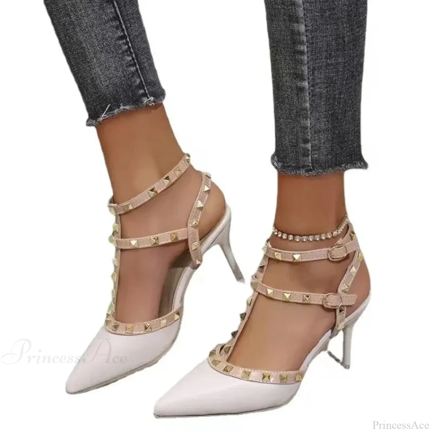 Mules Fasten Gothic Pointed Toe Tall Heel - Image 4