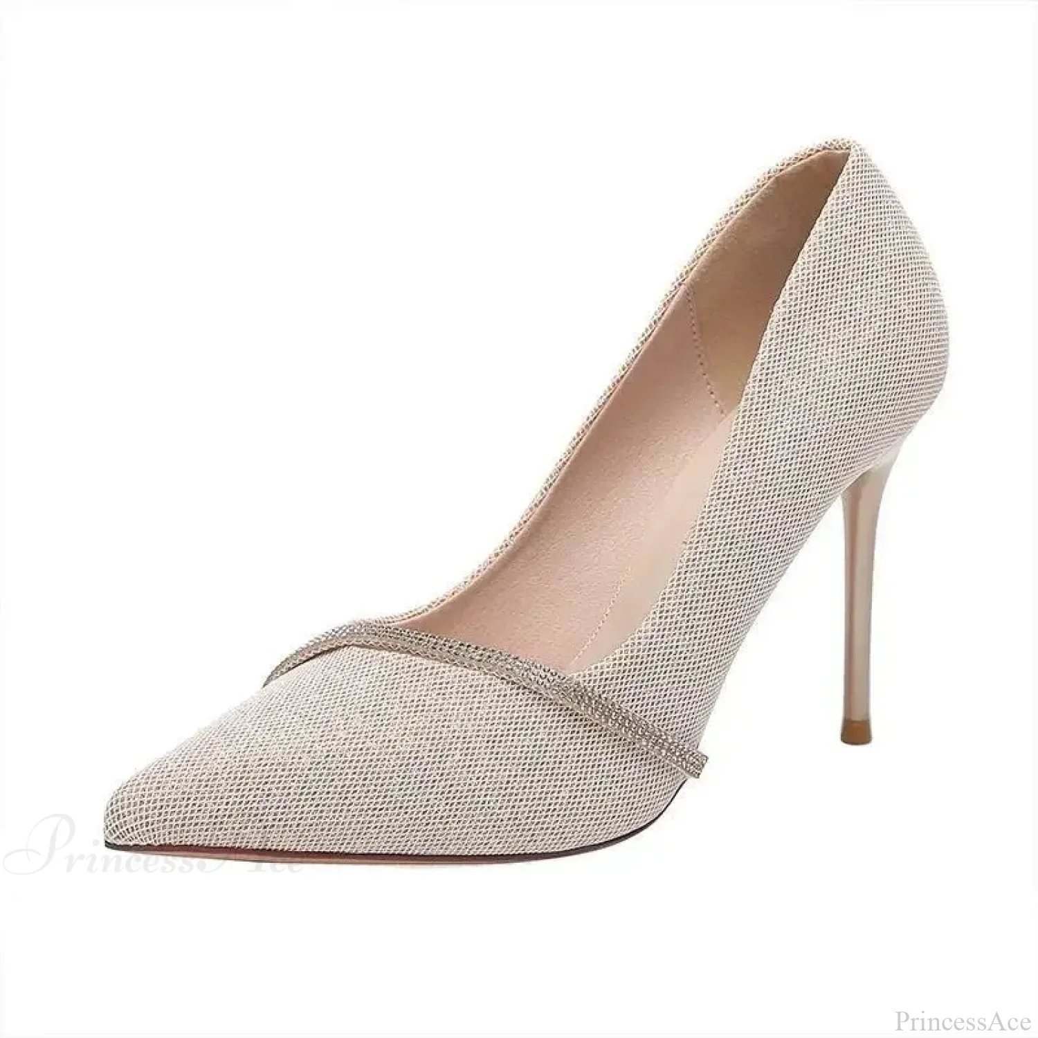 New Rhinestone Pointy HeelsFashion Stiletto Bridesmaid Shoes High Heel - Image 6