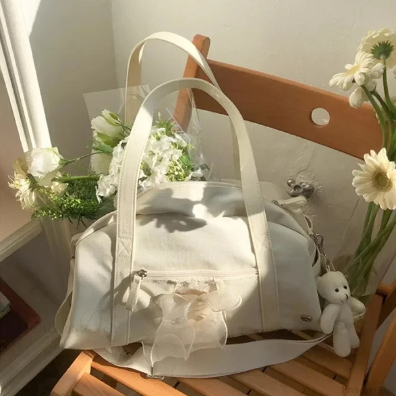 Nylon Sewing Thread Crossbody Shoulder Bag - Image 8