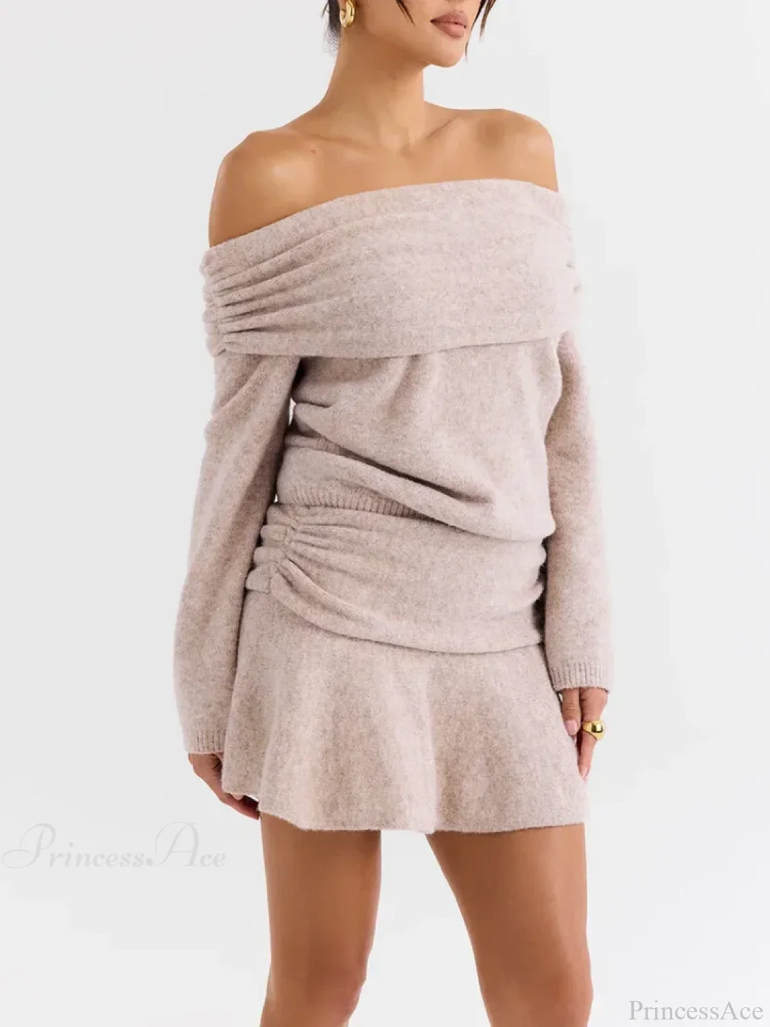 Off Shoulder Cashmere Sweater - Image 5
