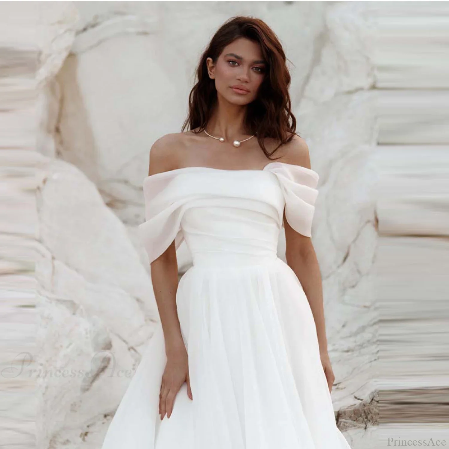 Off-Shoulder Princess Wedding Dress - Image 4