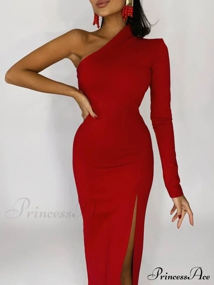 One Full-Length Warm-Season Women's Elegant Gown Shoulder - Black - Image 5