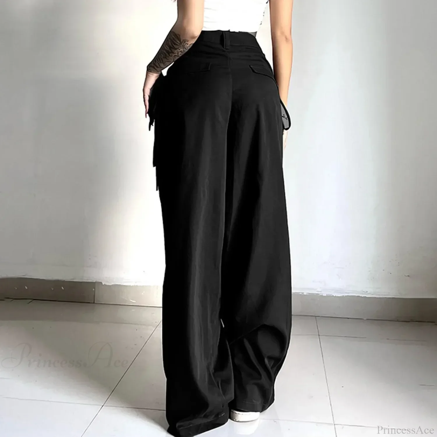 Oversized All-Match Cargo Pants - Image 3