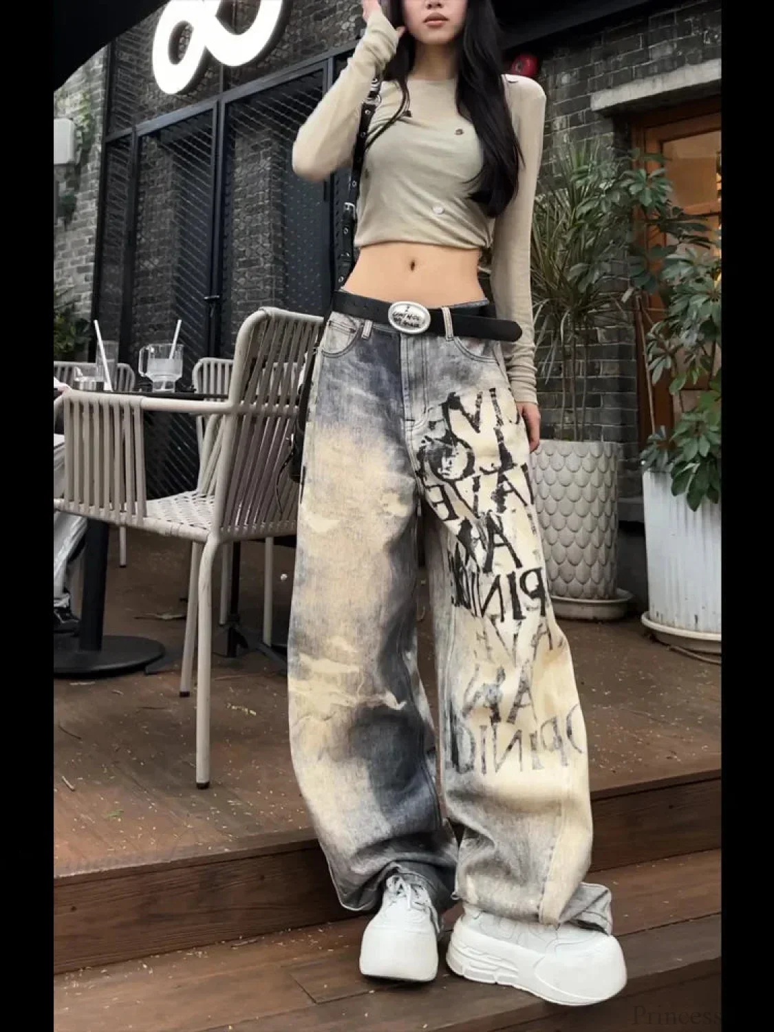 Pale Azure Medieval Loose Trousers - Image 2